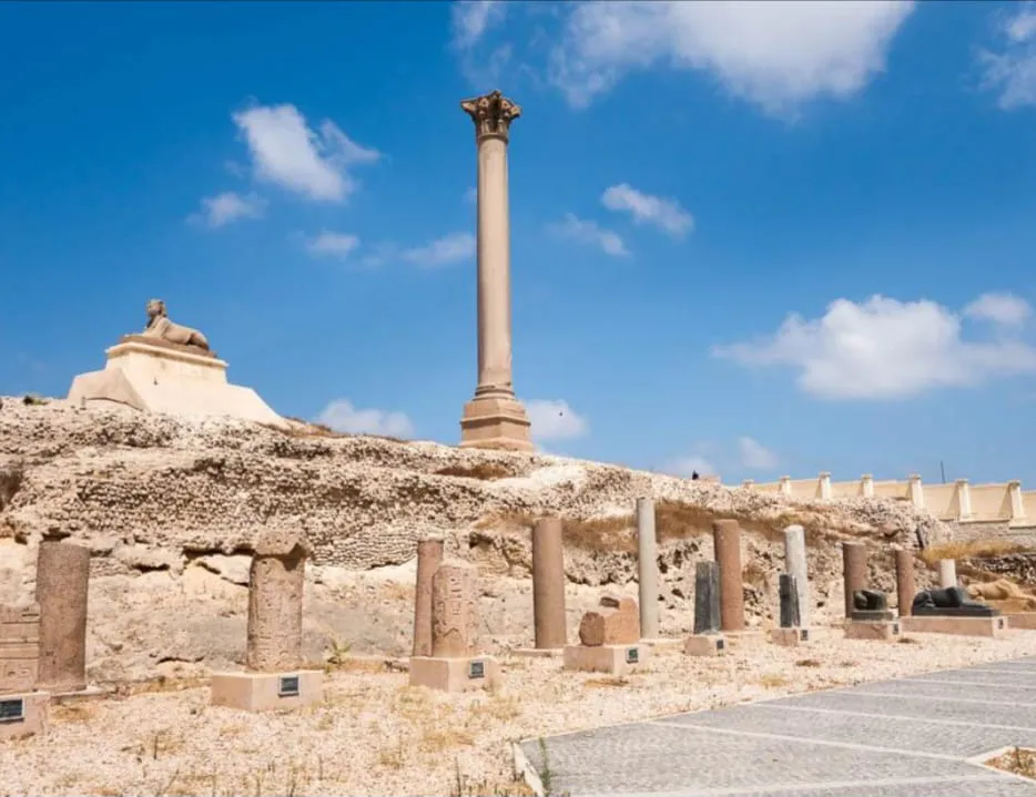 Alexandria ancient monument tour Roman theater Pompey pillar /IMG-20260630-WA0133.jpg